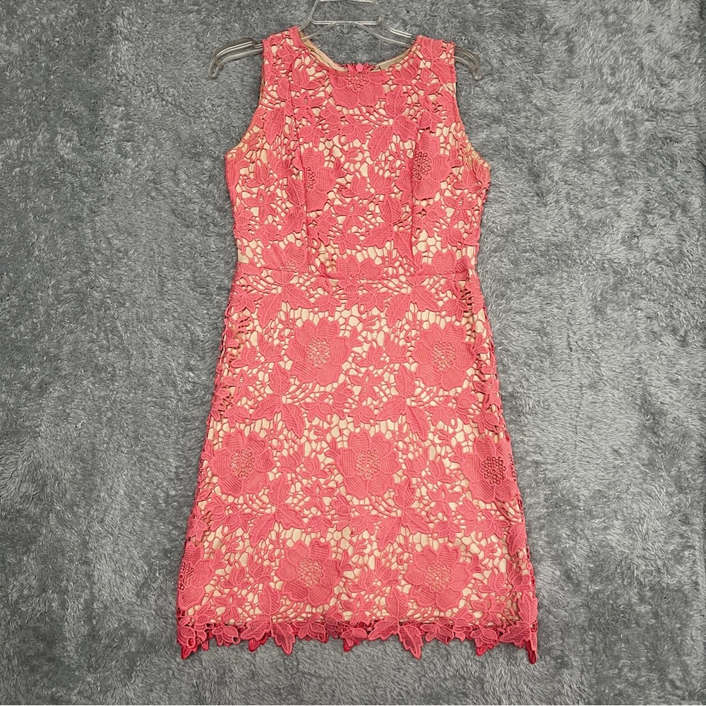 Beige by eci Pink Halter Sheath Mini Dress